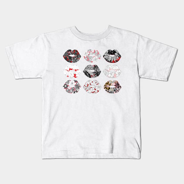 Lip Shirt - Art Tease by MiM Kids T-Shirt by Muse in Mind Design